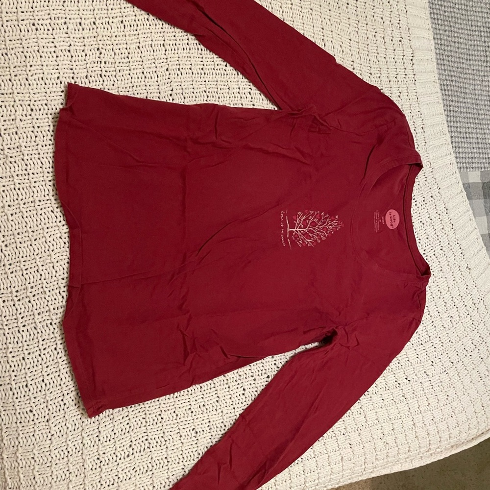 Life is good pajama long sleeve shirt